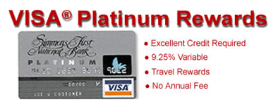 Simmons Fist Visa Platinum Travel Rewards Credit Card